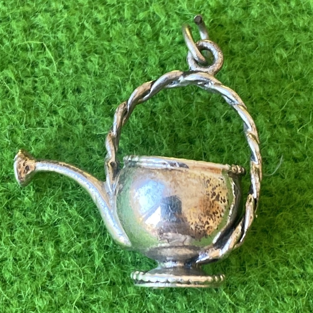 Beau sterling silver watering can charm